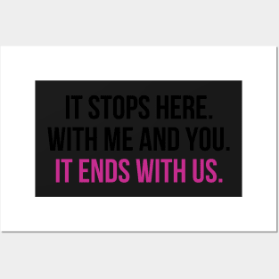 It Ends With Us Quote Sticker Illustration Posters and Art